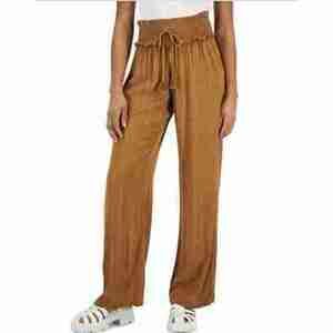 Kingston Grey Wide-Leg Soft Pants